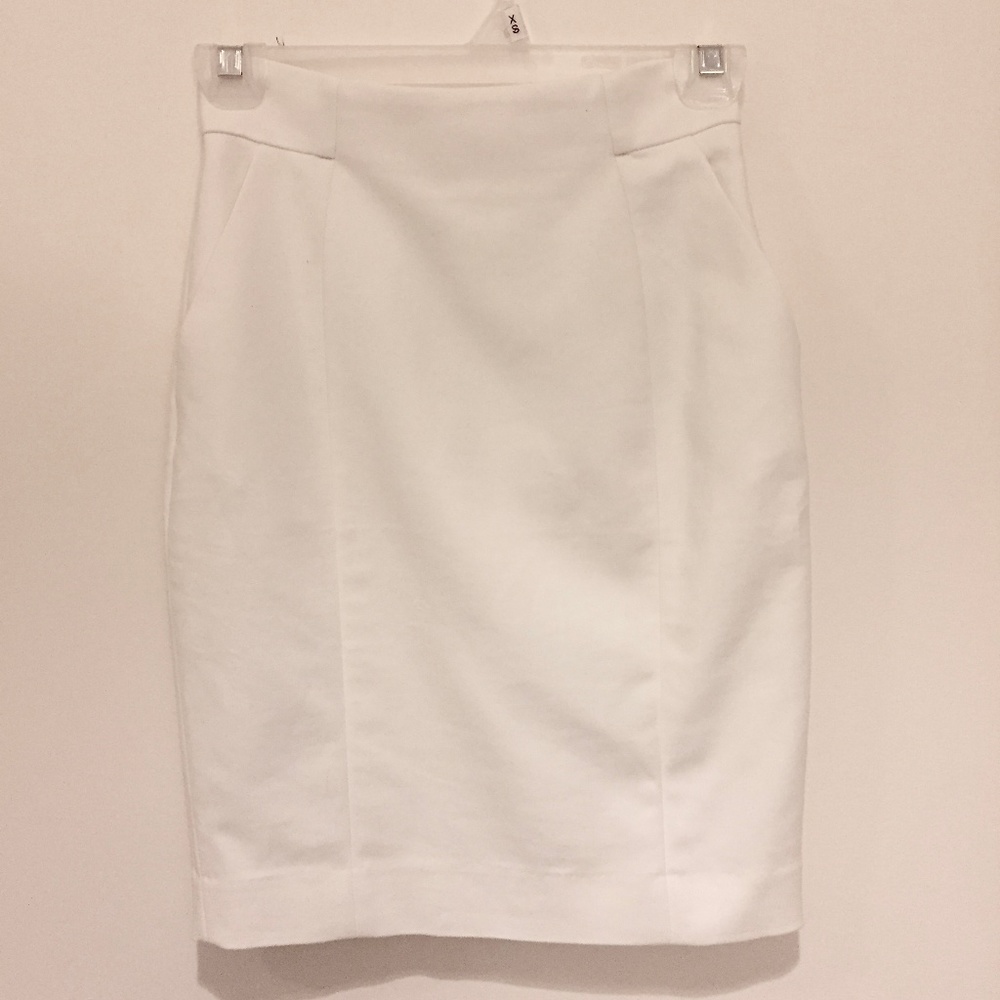 H&M White Pencil Skirt